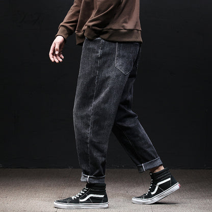 Fallwinter Tooling Jeans Mens Loose Harem