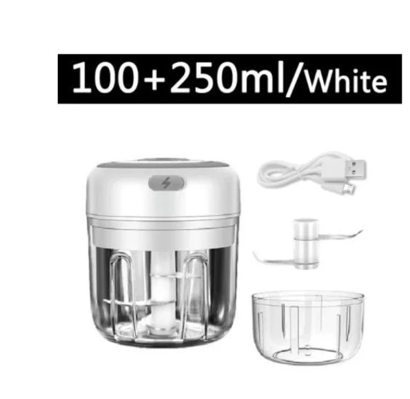 Electric Mini Garlic Chopper USB Meat Grinder Garlic Masher Machine Sturdy Durable Crushed Ginger Vegetable Crusher Kitchenware