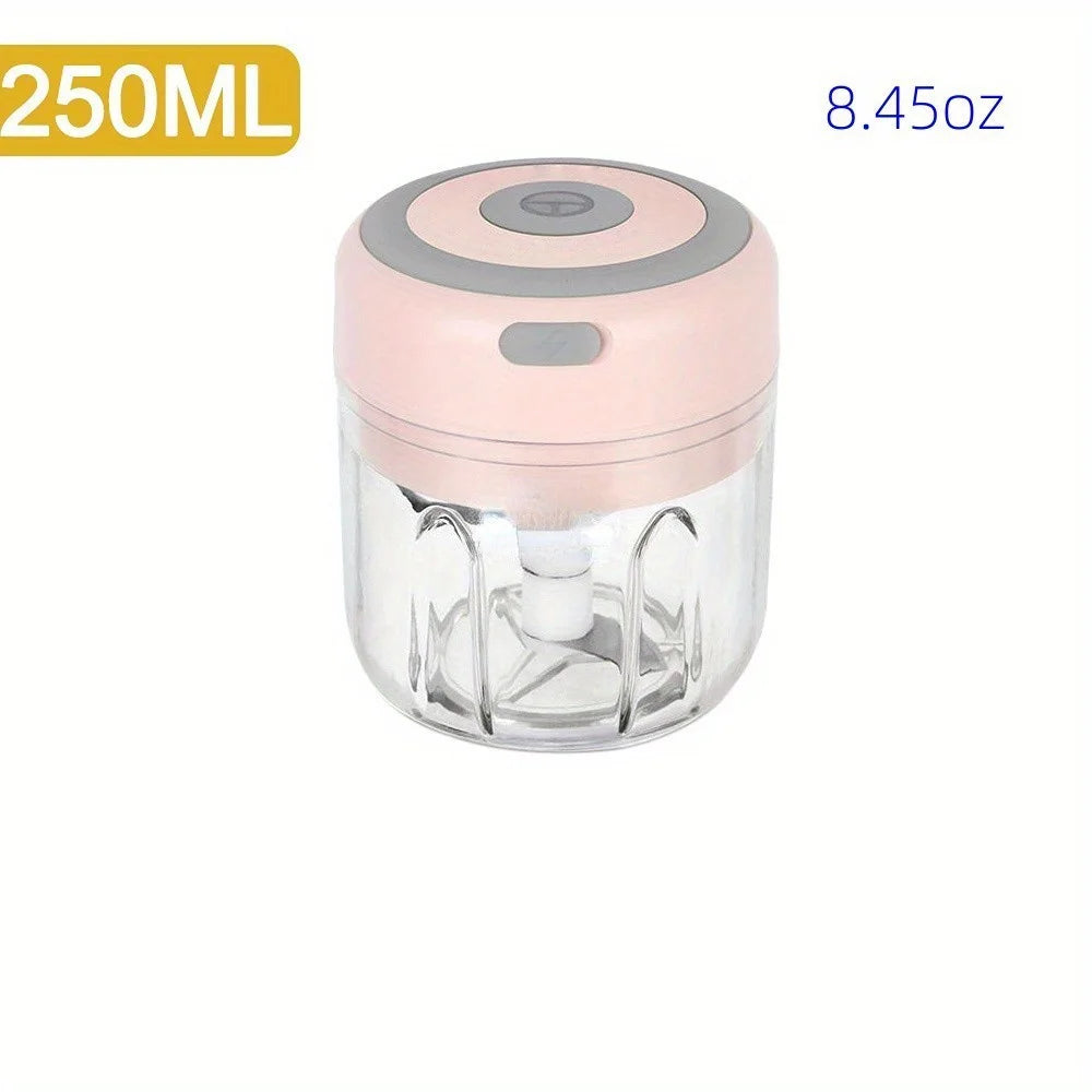 Electric Mini Garlic Chopper USB Meat Grinder Garlic Masher Machine Sturdy Durable Crushed Ginger Vegetable Crusher Kitchenware