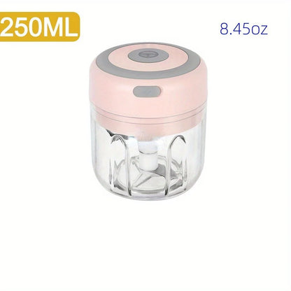 Electric Mini Garlic Chopper USB Meat Grinder Garlic Masher Machine Sturdy Durable Crushed Ginger Vegetable Crusher Kitchenware