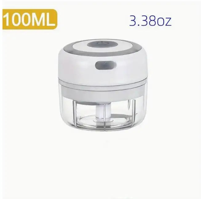 Electric Mini Garlic Chopper USB Meat Grinder Garlic Masher Machine Sturdy Durable Crushed Ginger Vegetable Crusher Kitchenware