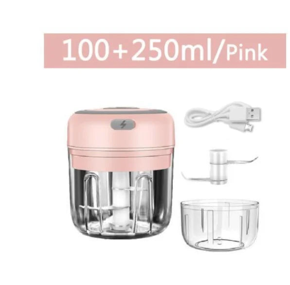 Electric Mini Garlic Chopper USB Meat Grinder Garlic Masher Machine Sturdy Durable Crushed Ginger Vegetable Crusher Kitchenware