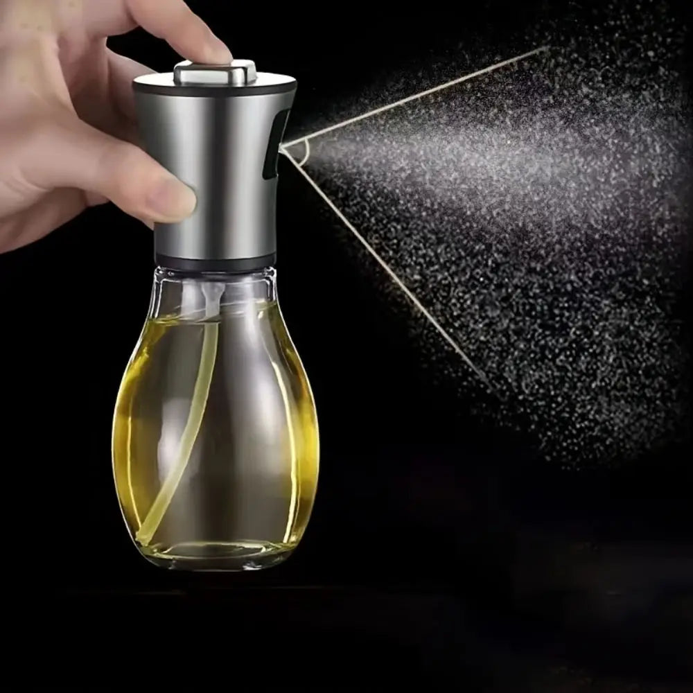 200ML Stainless Steel Oil Spray Bottle Perfect for Kitchen Cooking & Air Fryer Bottle Glass Stainless Steel Oil Sprayer