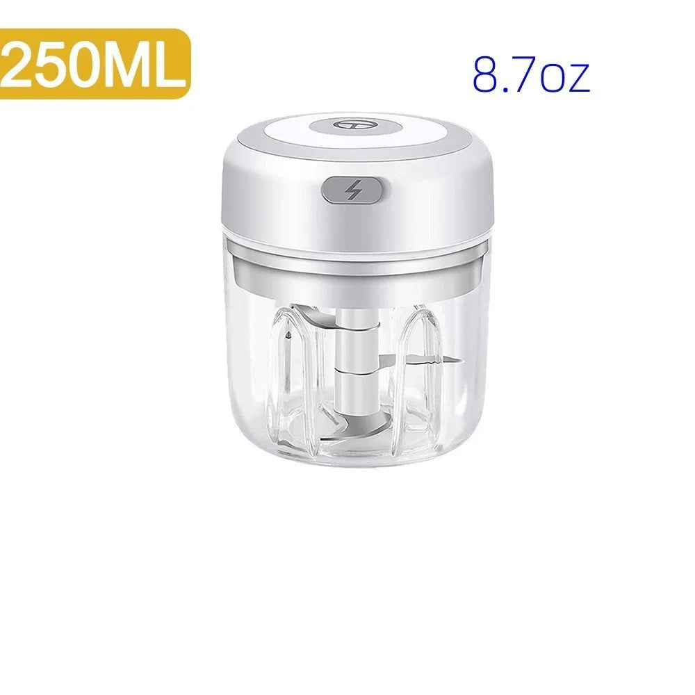 Electric Mini Garlic Chopper USB Meat Grinder Garlic Masher Machine Sturdy Durable Crushed Ginger Vegetable Crusher Kitchenware