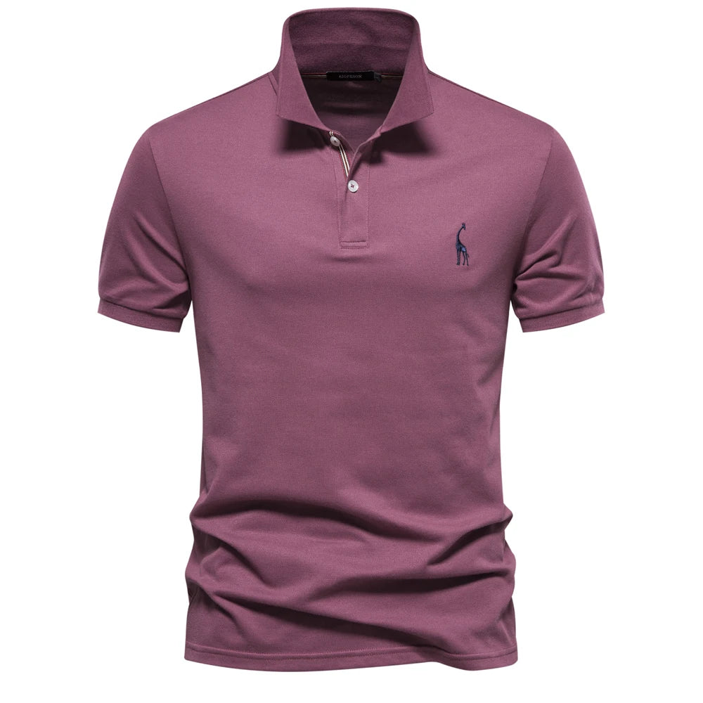 AIOPESON Brand Men's Polo Shirts Cotton Polo Shirts for Men Short Sleeve High Quantity Solid Polo Men New Summer Clothing