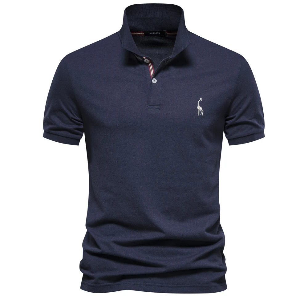 AIOPESON Brand Men's Polo Shirts Cotton Polo Shirts for Men Short Sleeve High Quantity Solid Polo Men New Summer Clothing