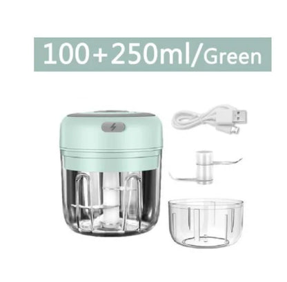 Electric Mini Garlic Chopper USB Meat Grinder Garlic Masher Machine Sturdy Durable Crushed Ginger Vegetable Crusher Kitchenware